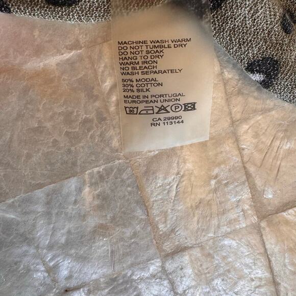 Majestic Filatures Dress gauzy silk blend lightweight animal print tank beach XS - Picture 6 of 11